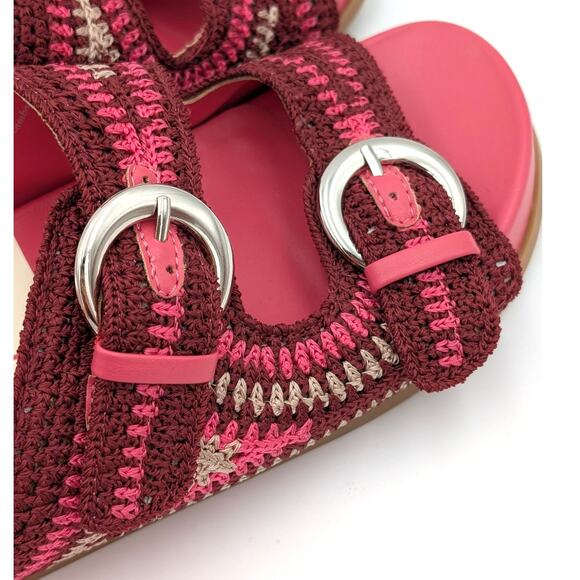 Dolce Vita Ralli Women's Wedge Knit Sandals Double Strap Slide Pink Size US6.5 - Picture 9 of 9